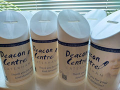 Deacon Centre collection boxes