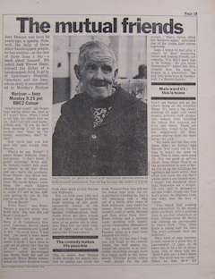 Joey Deacon featured in the Radio Times (thumbnail)